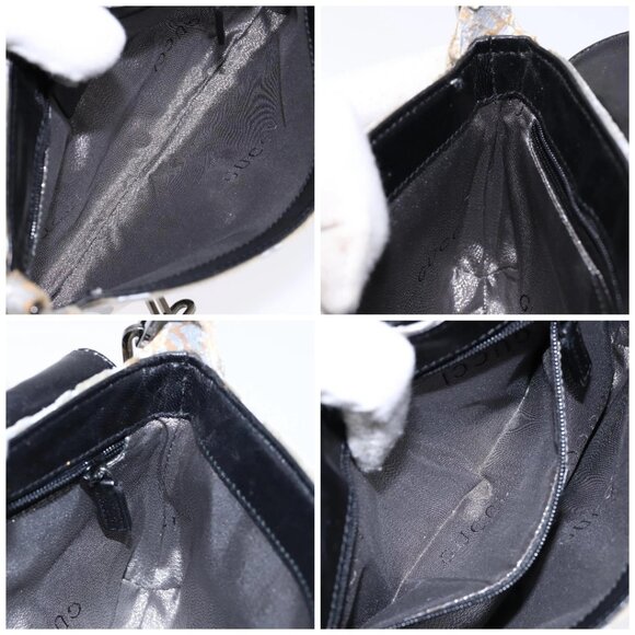 GUCCI Chain Shoulder Bag Velor White 007 2033 1705 Auth 138324 - Picture 16 of 16